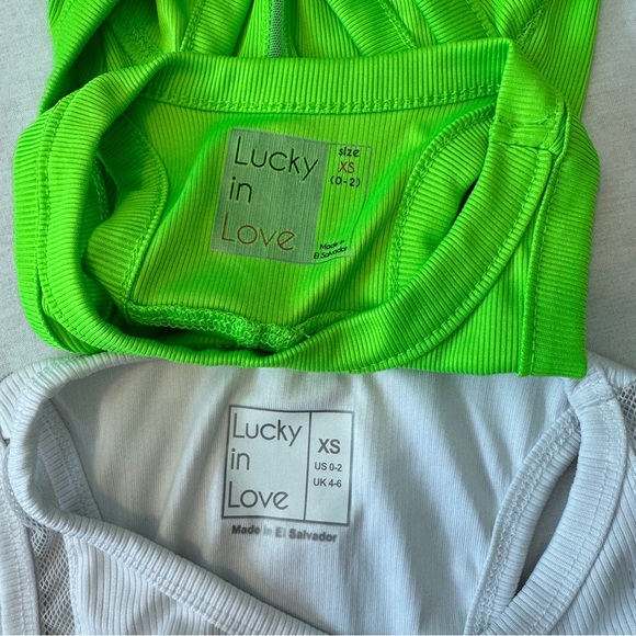 Lucky in Love XS (0-2) LOT of Four ~ Two Skorts Two Tanks Tennis Pickleball - Picture 7 of 16